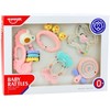Lean Toys Sensorinių kramtukų barškučių rinkinys kūdikiams 5vnt
