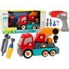 Lean Toys Žaislinis sunkvežimis su kranu ir įrankiais vaikams