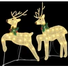 LED elniai 2 vnt. Šilta balta 45 x 19 x 65 cm audinys