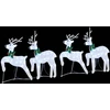 LED elniai 4 vnt. Sidabro 45 x 19 x 65 cm audinys
