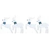LED elniai 4 vnt. Sidabro 45 x 19 x 65 cm audinys