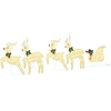 LED elniai 5 vnt. Auksinė 43 x 18 x 66 cm audinys