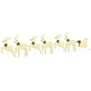 LED elniai 7 vnt. Auksinė 43 x 18 x 66 cm audinys