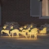 LED elniai 7 vnt. Auksinė 43 x 18 x 66 cm audinys