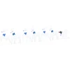 LED elniai 7 vnt. Balta 43 x 18 x 66 cm audinys