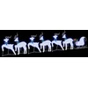 LED elniai 7 vnt. Balta 43 x 18 x 66 cm audinys