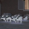 LED elniai 7 vnt. Balta 43 x 18 x 66 cm audinys