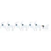 LED elniai 7 vnt. Sidabro 43 x 18 x 66 cm audinys