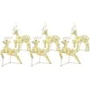 LED elniai su 180 LED 6 pcs Auksinė PET