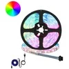 LED juosta 2 pcs Juoda ir permatoma 3000 mm Varis ir plastikas
