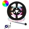 LED juosta 2 pcs Juoda ir permatoma 350 mm Varis ir plastikas