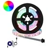 LED juosta 2 pcs Juoda ir permatoma 750 mm Varis ir plastikas
