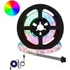 LED juosta 2 pcs Juoda ir permatoma 750 mm Varis ir plastikas