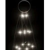 Kalėdų eglutė ant vėliavos stiebo, 180cm, 200 šaltų LED