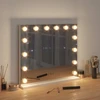 LED makiažo veidrodis Baltas 50 x 10 x 44 cm Stiklas ir plienas