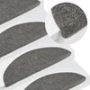 Lipnūs laiptų kilimėliai, 20vnt., pilki, 56x17x3cm