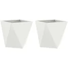 Lovelis 2 vnt. Balta 50 x 50 x 50 cm Plienas