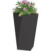 Lovelis 2 vnt. Juoda 40 x 40 x 75 cm Plienas