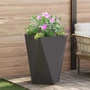 Lovelis 2 vnt. Juoda 50 x 50 x 75 cm Plienas