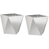 Lovelis 2 pcs Sidabro 30 x 30 x 30 cm Nerūdijantis Plienas