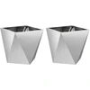 Lovelis 2 pcs Sidabro 40 x 40 x 40 cm Cinkuota plienas