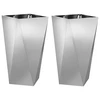 Lovelis 2 pcs Sidabro 40 x 40 x 75 cm Cinkuota plienas