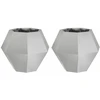 Lovelis 2 pcs Sidabro 50 x 50 x 40 cm Nerūdijantis Plienas