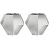 Lovelis 2 pcs Sidabro 75 x 75 x 60 cm Cinkuota plienas