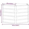Lovelis Antracitas 129 x 129 x75 cm Plienas