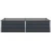 Lovelis Antracito 195 x 100 x 45 cm Galvanizuotas plienas
