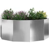 Lovelis Sidabro 90 x 90 x 35 cm Cinkuota plienas