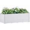 Lovelis su savaiminio laistymo sistema, baltas, 100x43x33cm