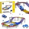 Woopie Magnetinis Automobilių Trasos Komplektas su LED Automobiliu