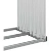 Malkų stovas, sidabrinis, 120x45x100cm, galvanizuotas plienas