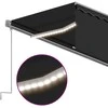 Markizė su uždanga/LED/vėjo jutikliu, antracito, 5x3m