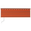 Markizė su uždanga/LED/vėjo jutikliu, oranžinė/ruda, 4x3m