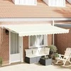 Markizės rėmas Kreminė 350 x 200 cm Poliesteris su PU danga
