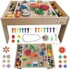 MASTERKIDZ medinis mokomasis stalas + 352 STEAM sienelės priedai