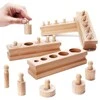Medinė dėlionė Montessori svareliai
