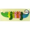 Lean Cars Medinė dėlionė Krokodilas