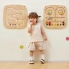 Viga Toys Medinė sensorinė lenta vaikams Gavitacijos takelis VIGA