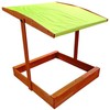 Bestway Medinė smėlio dėžė 120x120cm su stogeliu, uždara SP0838