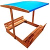 Bestway Wooden sandbox with roof and benches, closed, 120x120 cm SP0837