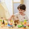 Viga Toys Medinių kaladėlių rinkinys VIGA Miško istorijų pasaulis 58 vnt