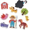 Viga Toys Medinių magnetų rinkinys ūkio draugai Viga 20vnt