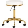 Activeshop Kosmetologinė meistro kėdutė GREEK MODEL 2 Baltas GOLD