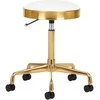 Activeshop Kosmetologinė meistro kėdutė GREEK MODEL 1 Baltas GOLD