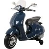 Lean Cars Elektrinis motoroleris vaikams Vespa GTS 300, mėlynas