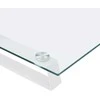 Laikiklis Monitoriaus stovas, baltas, 100x35x8cm, stiklas ir metalas