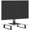 Laikiklis Monitoriaus stovas, juodas, 40x35x8cm, stiklas ir metalas